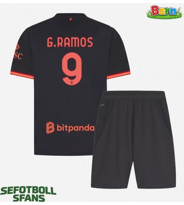 AC Milan Goncalo Ramos #9 Tredjeställ Barn 2026-27 Kortärmad (+ Korta byxor)